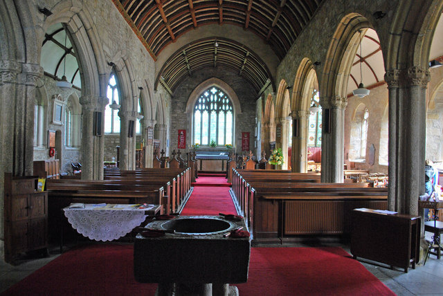St Mellor Church, Linkinhorne, Cornwall, Baptism Font